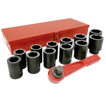 Urrea 1" Drive Deep Socket, SAE, 14 pcs 10000LH